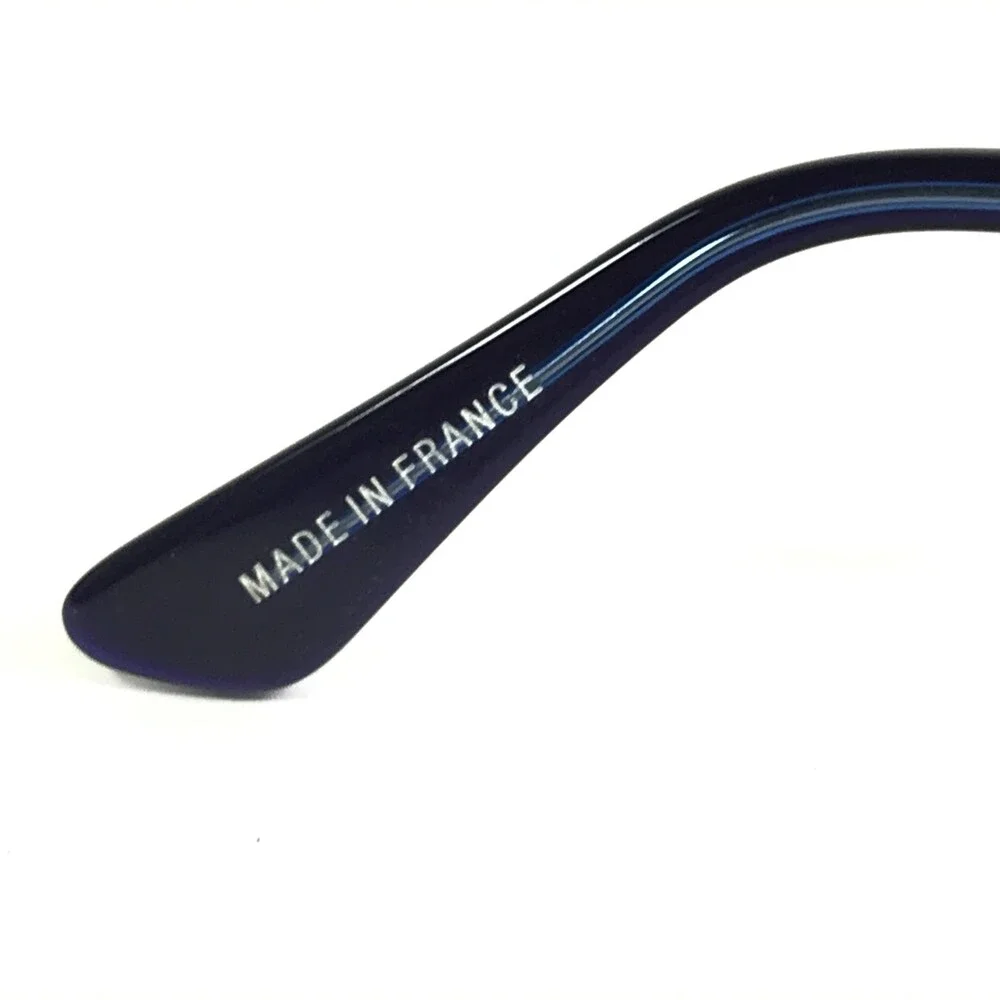 Jean-Francois Rey Eyeglasses Frames NIXON 2525 Black on Clear Blue 51-19-150